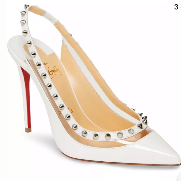 Christian Louboutin Shoes - Louboutin Brigadine Patent PVC Slingback Heel